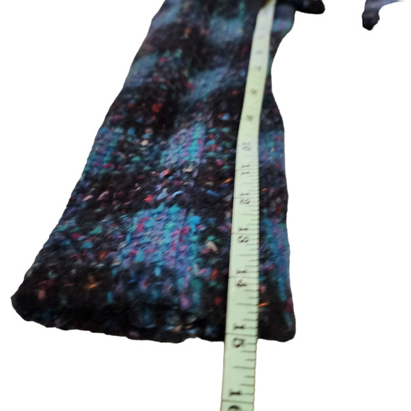 Vintage Cropped Tweed Jacket Ann Taylor Jewel Plaid Jacket Tweed Vivid - Picture 9 of 11